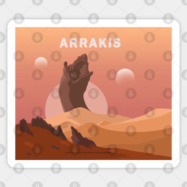 Dune - Arrakis Sticker by valentinahramov